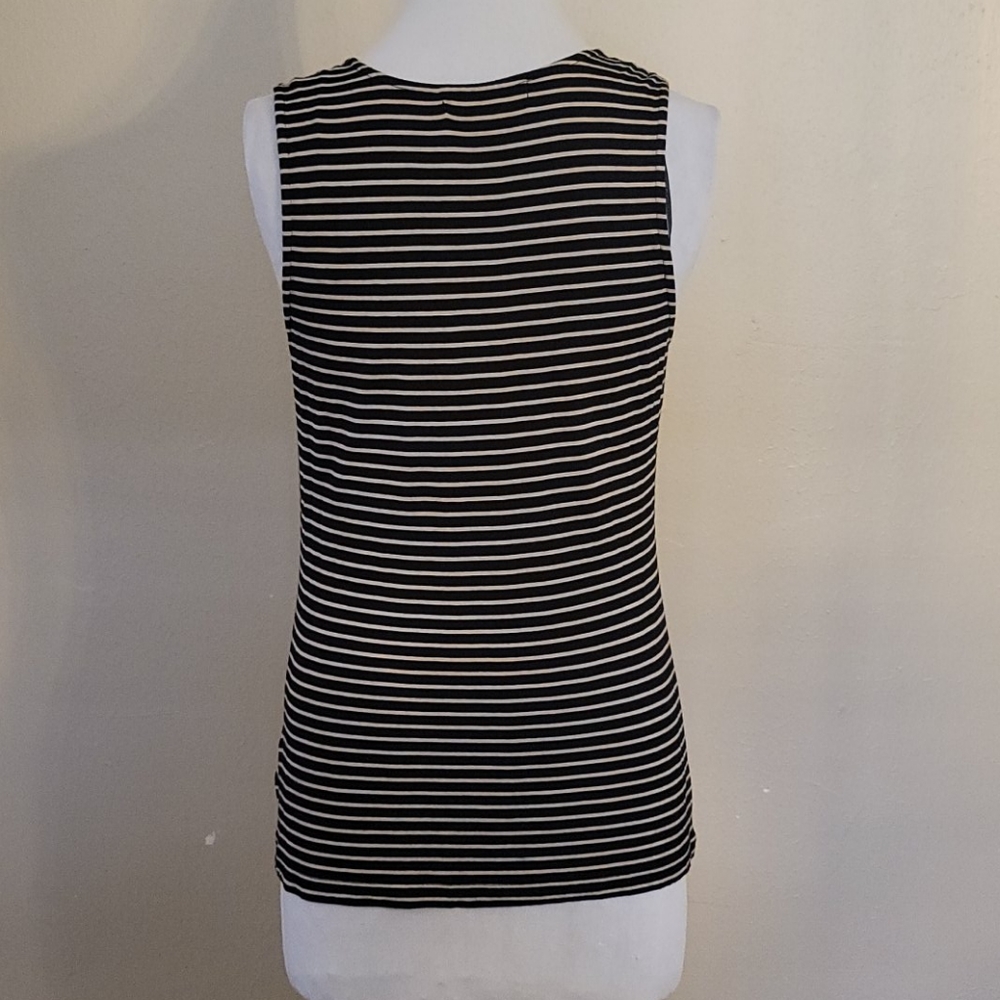 MK Striped Top with Zipper - Picture 6 of 8